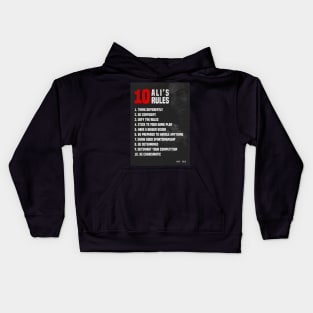 10 Ali's rules Kids Hoodie